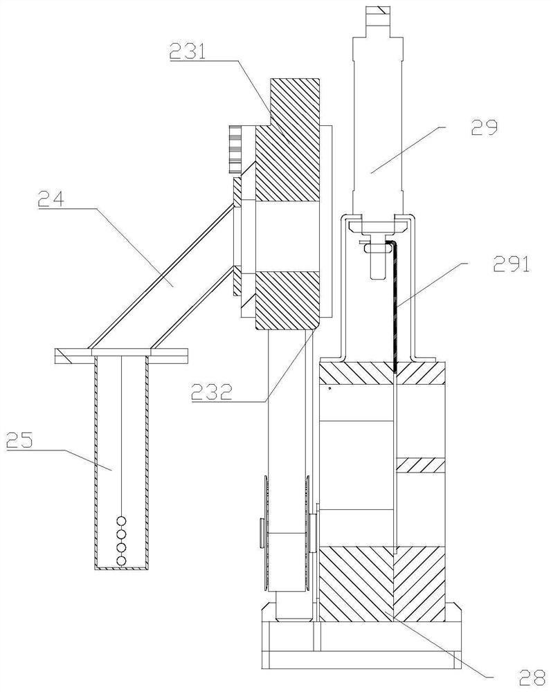 Packaging bag blowing device and method and sealing equipment