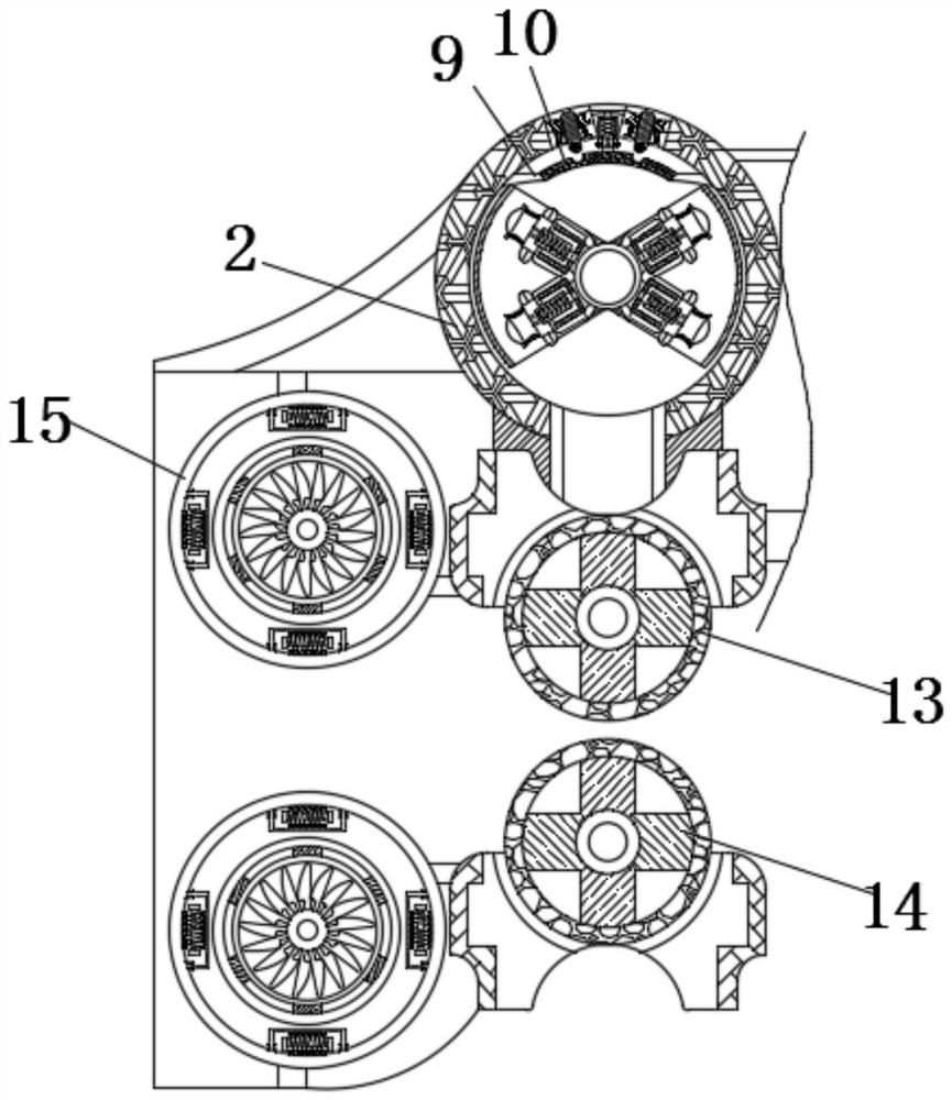 Environment-friendly textile coloring auxiliary equipment with equal-interval printing and dyeing effect