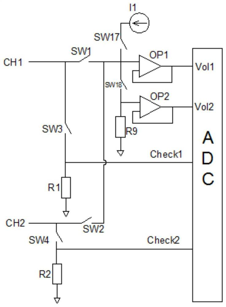 A current acquisition diagnosis circuit and its failure diagnosis method