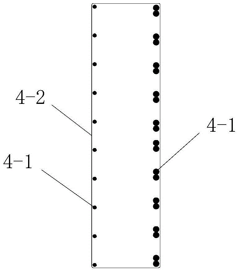 A kind of cast-in-place construction technology of anti-slide pile inter-pile slab wall