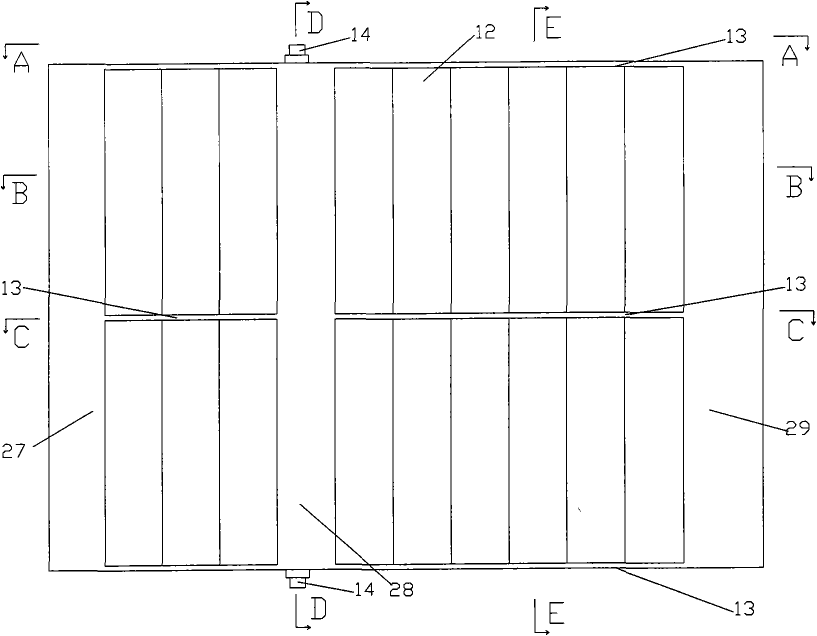 Vertical type wind energy machine with rotary vanes with a plurality of cambered surfaces