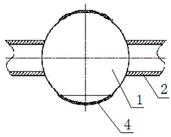 Large-diameter steel ball hard-turning method