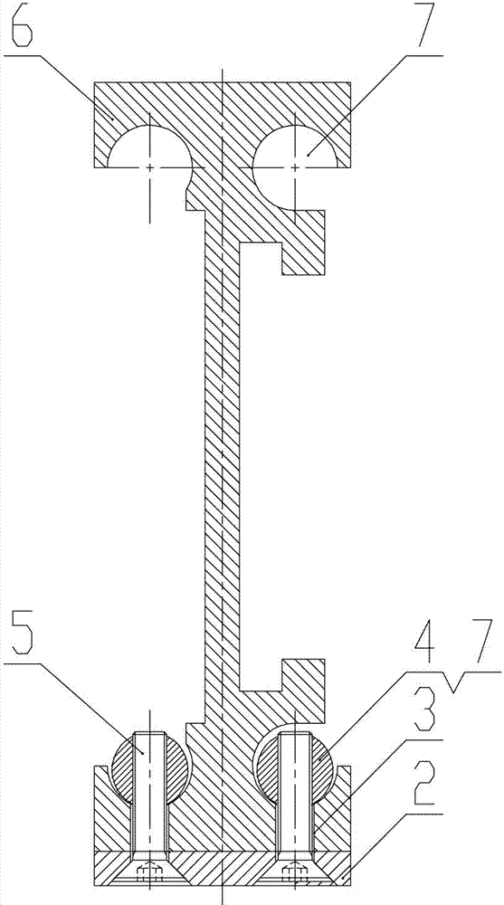 Simple anti-sedimentation device for aluminum alloy track of self-propelling car