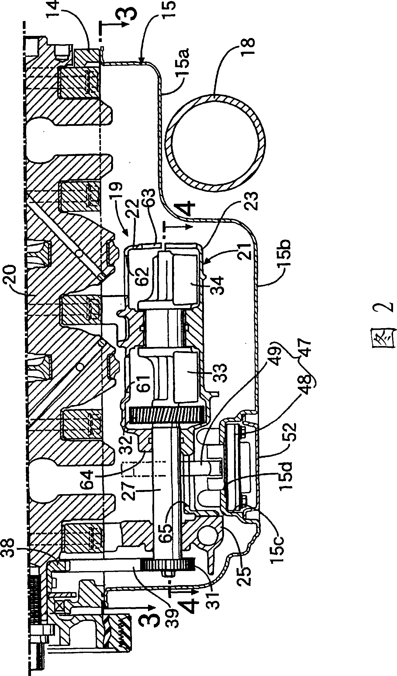 Oil sensor placement structure of engine