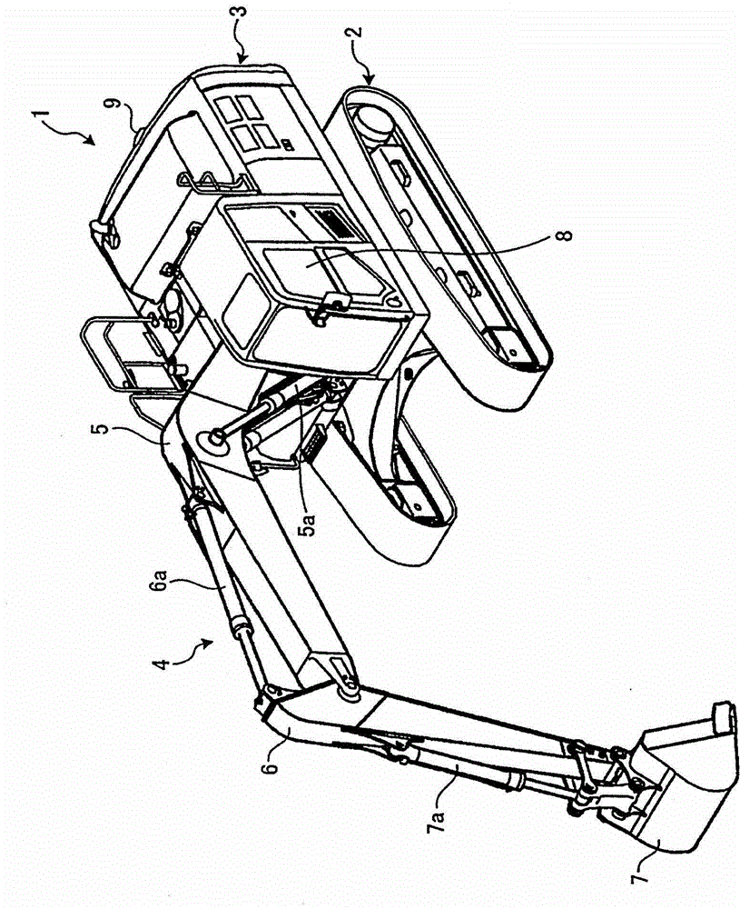 Display device for utility vehicle, and display method for same