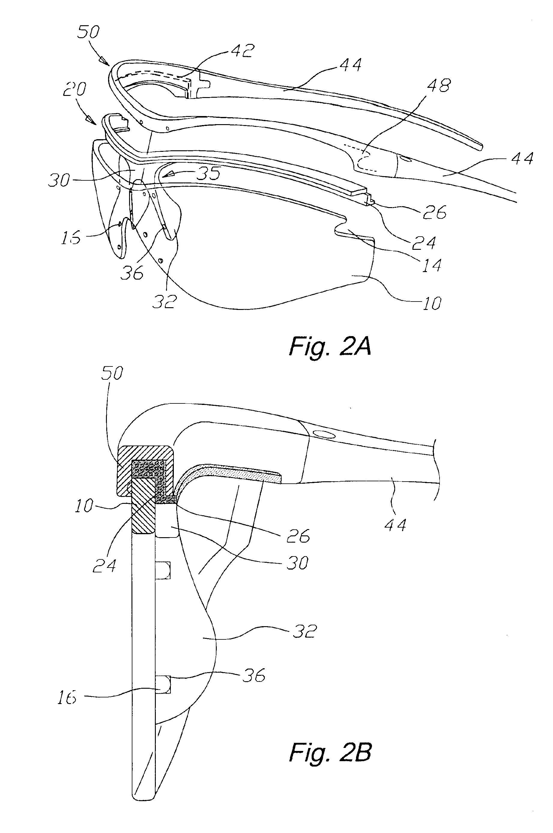 Soft pad structure of glasses