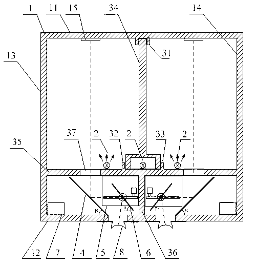 Stereoscopic vision flickering perception test device