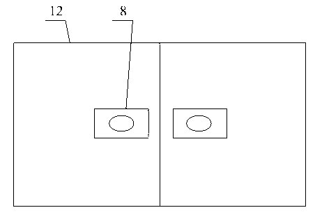 Stereoscopic vision flickering perception test device