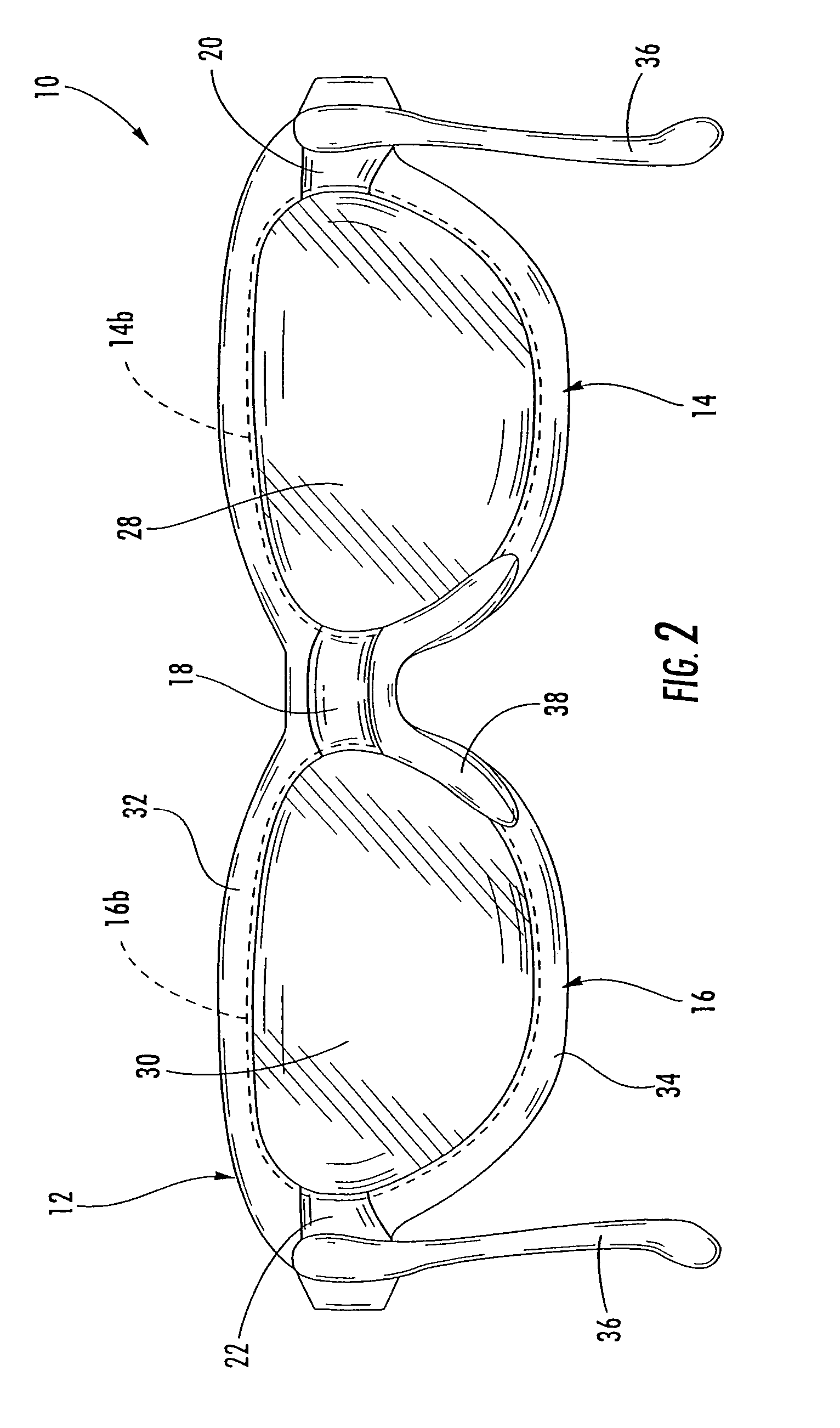 Safety glasses with flexible frame and interchangeable dual-lenses