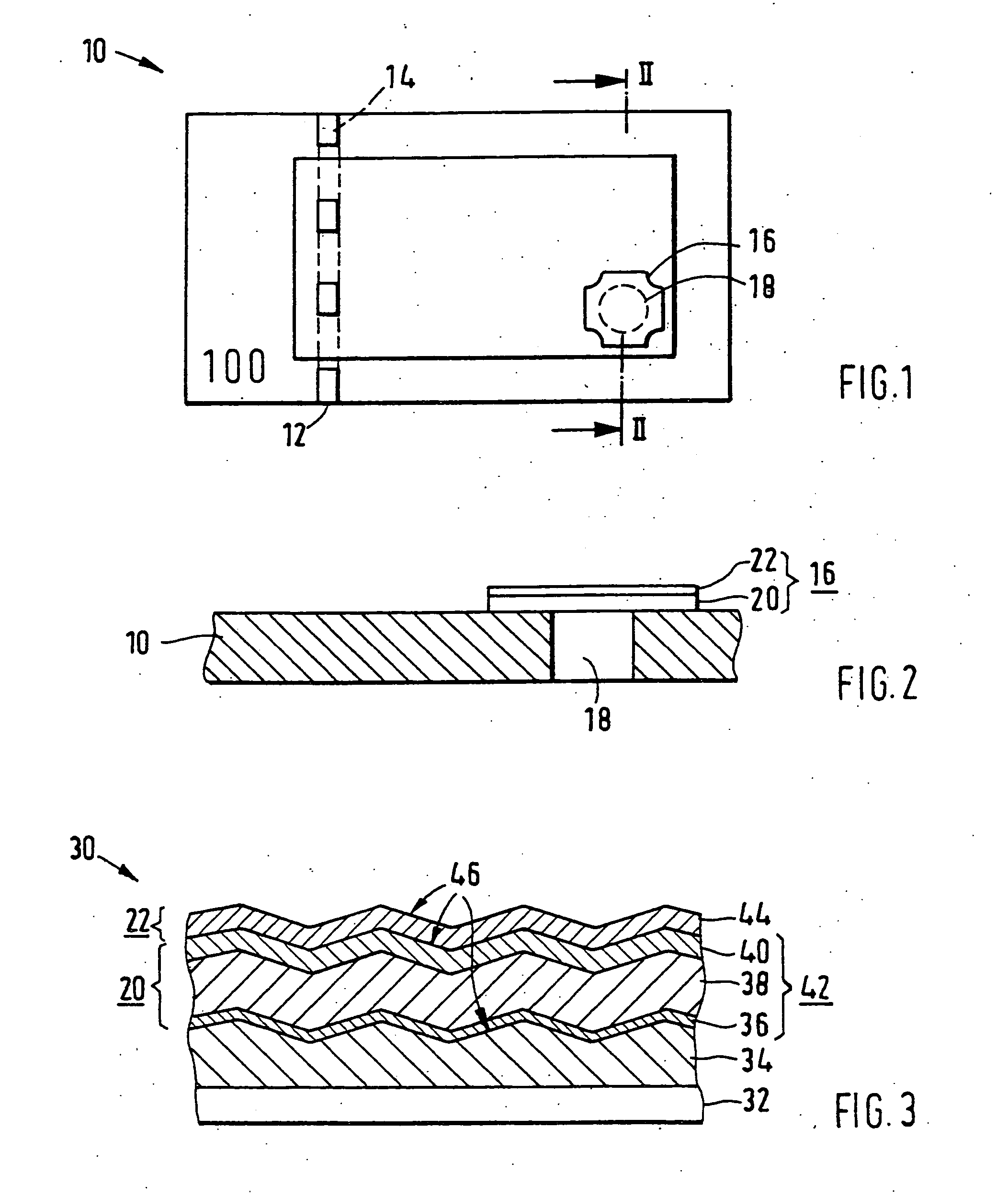 Areal security element and method for producing it