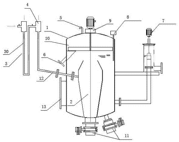 Novel totally-dissolved air high-pressure vortex air floatation method and device