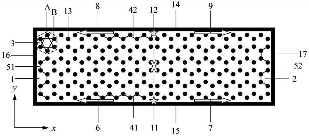 Compact microwave topology beam splitter