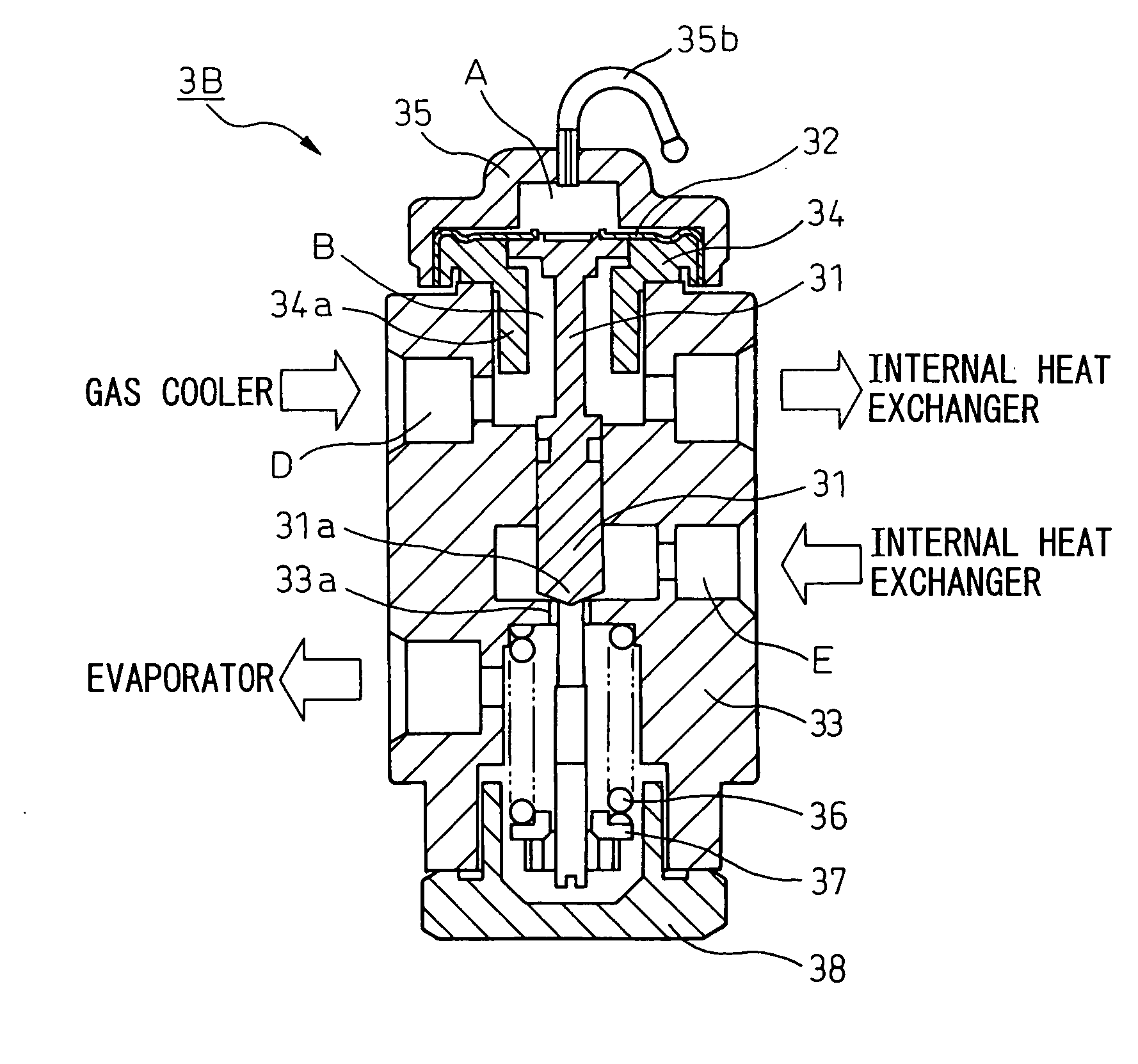 Expansion valve for refrigerating cycle