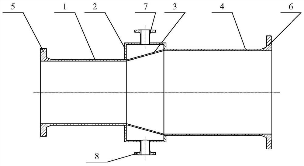 A kind of air flow mixer used in the high-altitude flow simulation device of planar cascade