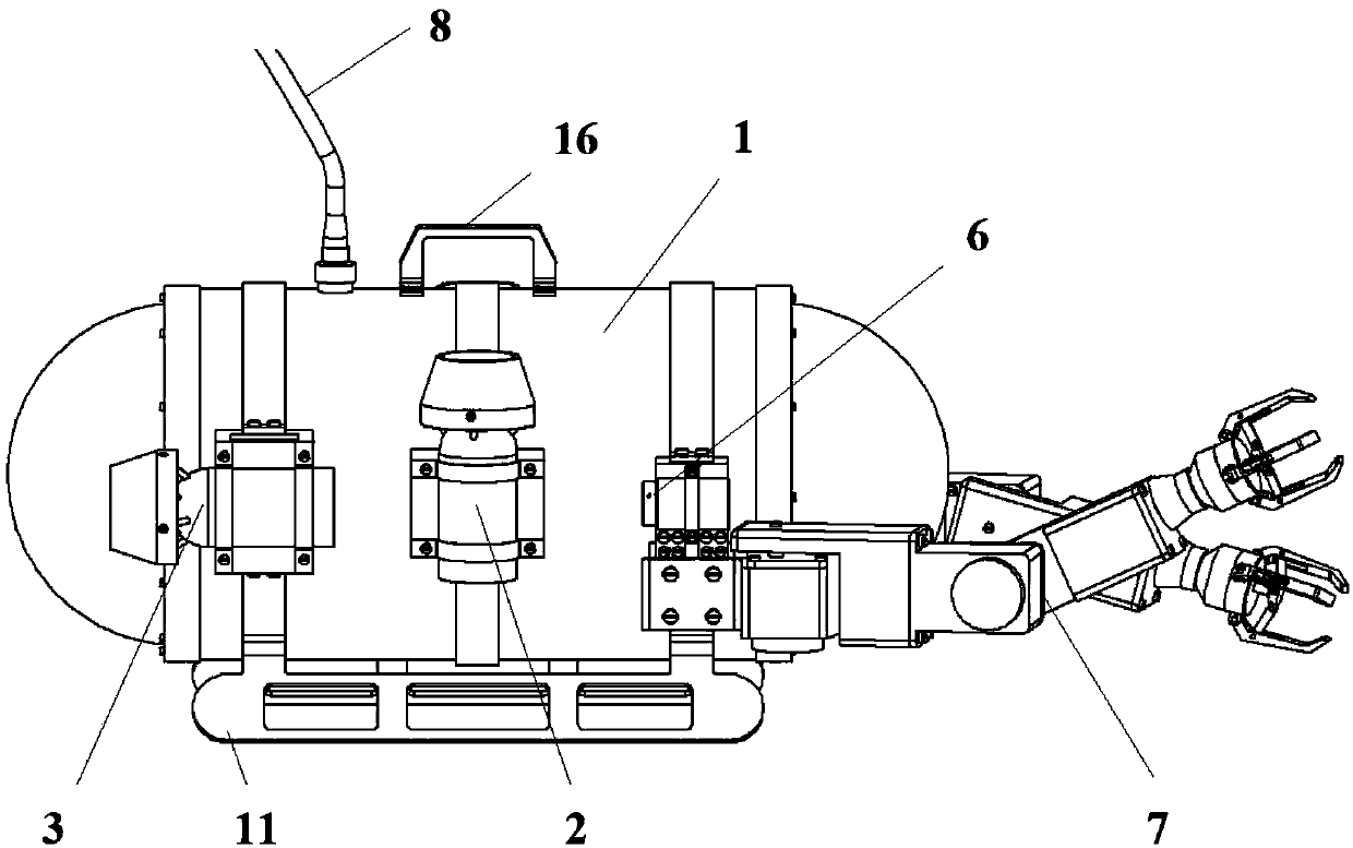 Deep underwater intelligent operation robot and control system thereof