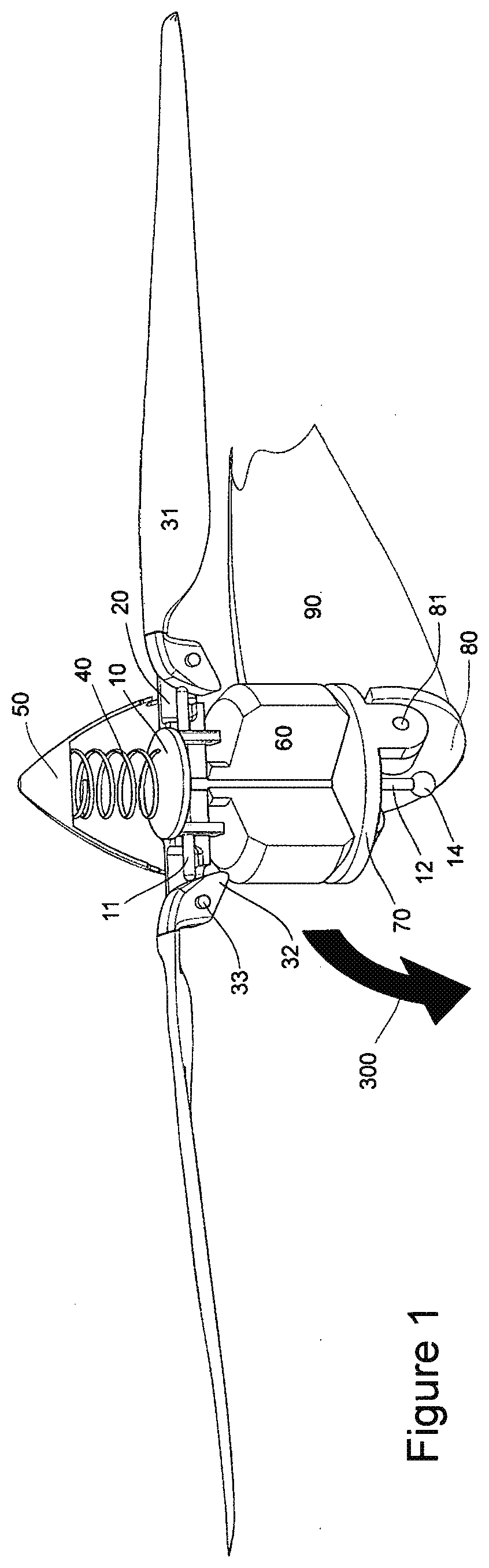 Propeller-Hub Assembly With Folding Blades For VTOL Aircraft