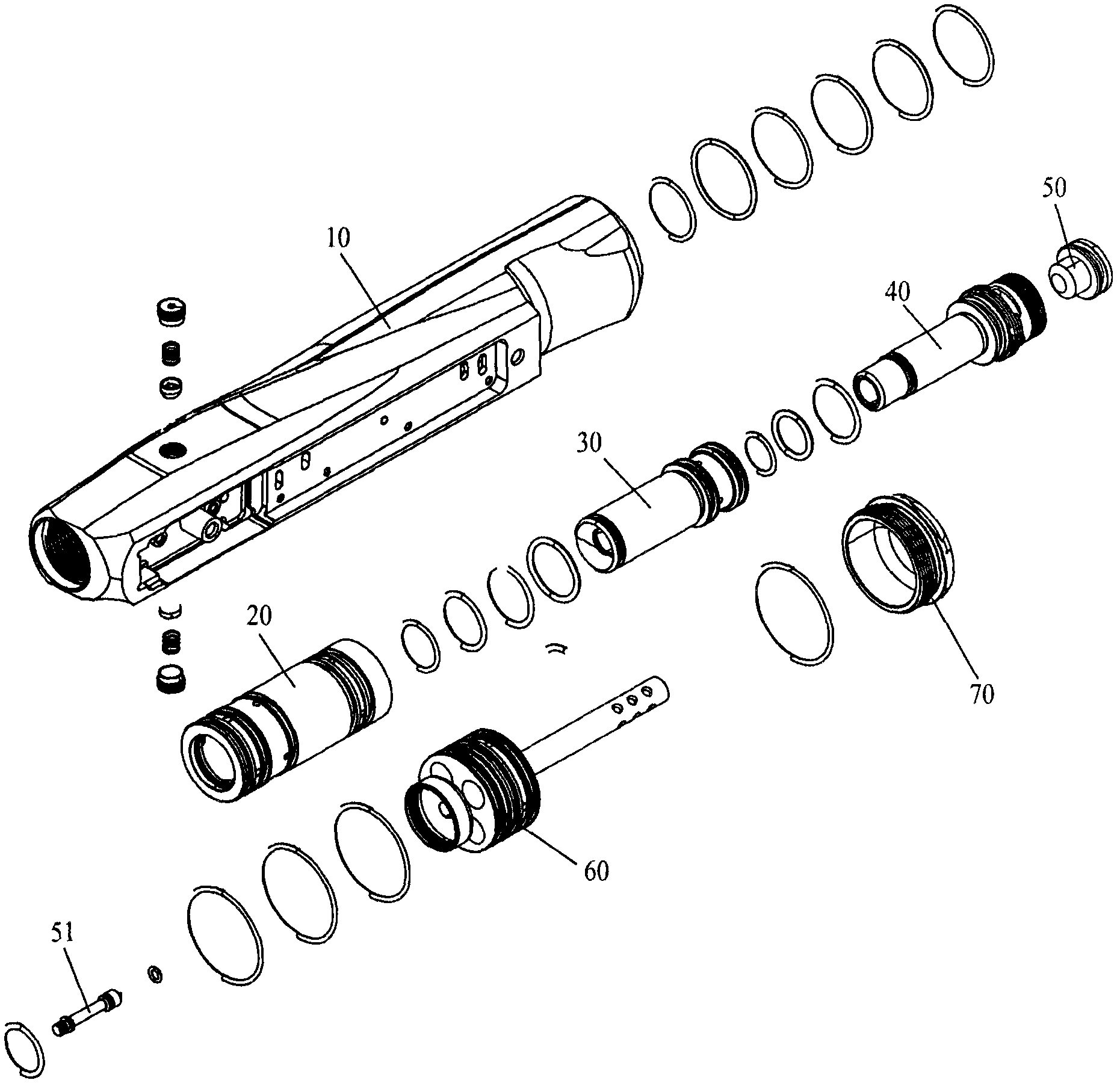 Rapid ball-feeding firing mechanism