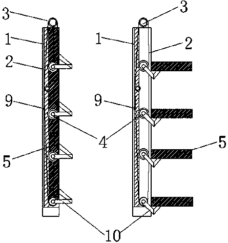 Automatic device for reducing working temperature of photovoltaic panel