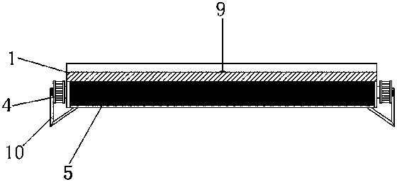 Automatic device for reducing working temperature of photovoltaic panel