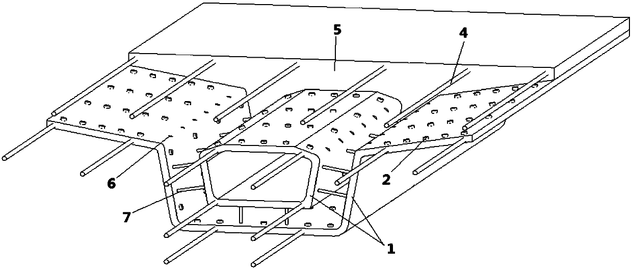 Assembled simple support box beam structure of PVA fiber cement base composite material and manufacturing method