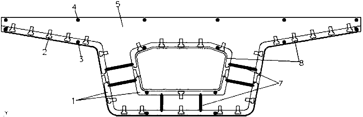 Assembled simple support box beam structure of PVA fiber cement base composite material and manufacturing method