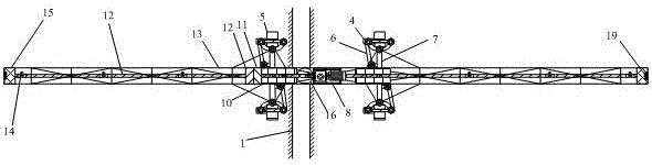 A light and small automatic walking canal-fed sprinkler