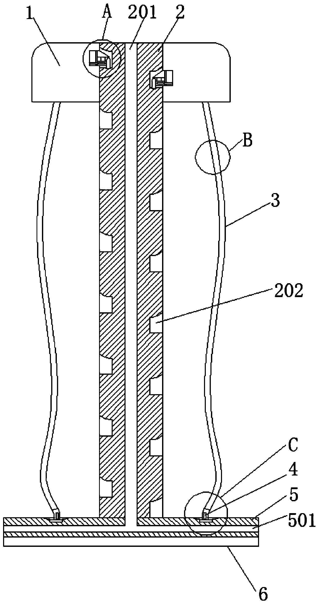 Cement ground initial setting maintenance device