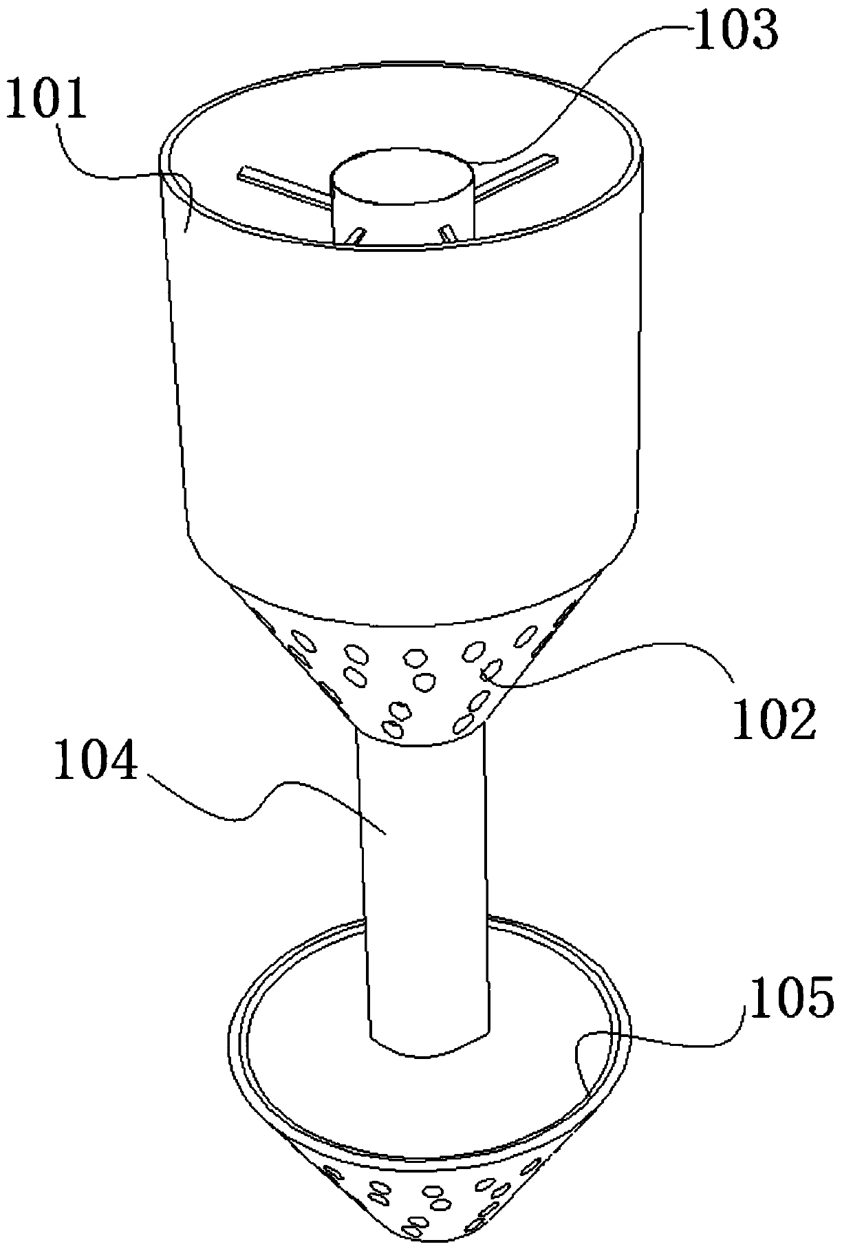 Dust recovery cover for tea processing