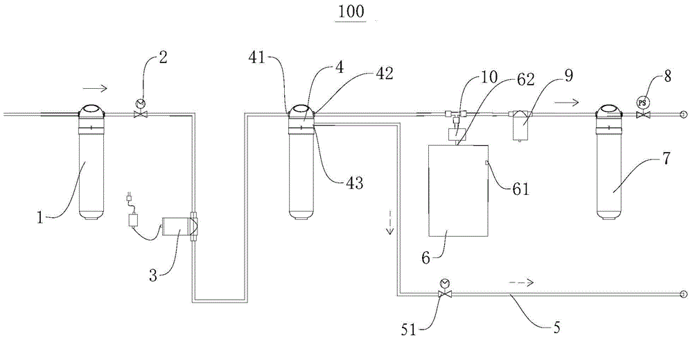 Filter system of water purifying plant and water purifying plant with same