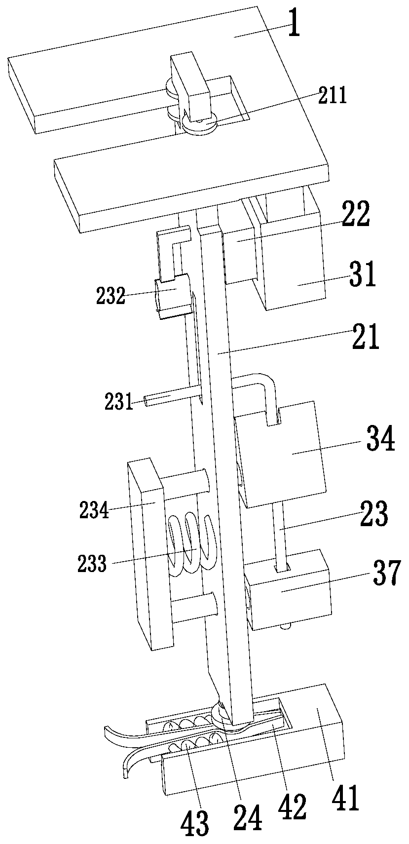Auxiliary processing device for automobile swing arm and swing arm thereof