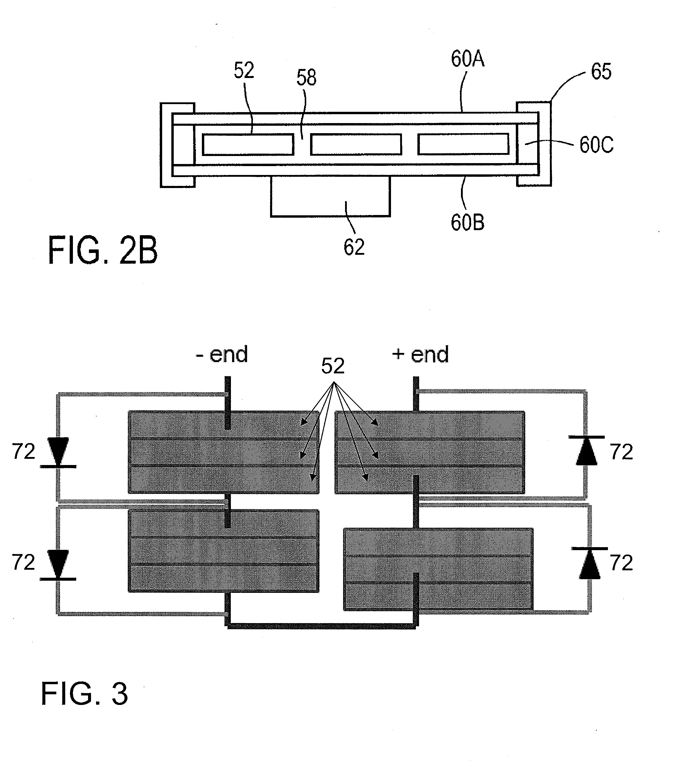 Cigs based thin film solar cells having shared bypass diodes