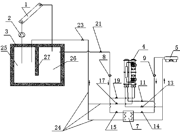 Seasonal-storage solar heating and combining refrigerating system and application method thereof