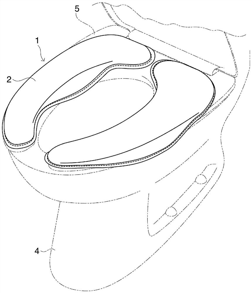 Three-dimensional toilet seat cushions and manufacturing method thereof