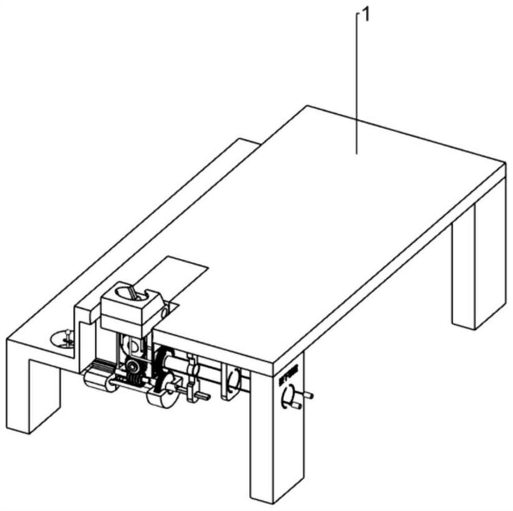 Two-dimensional body position adjusting device for radiology department