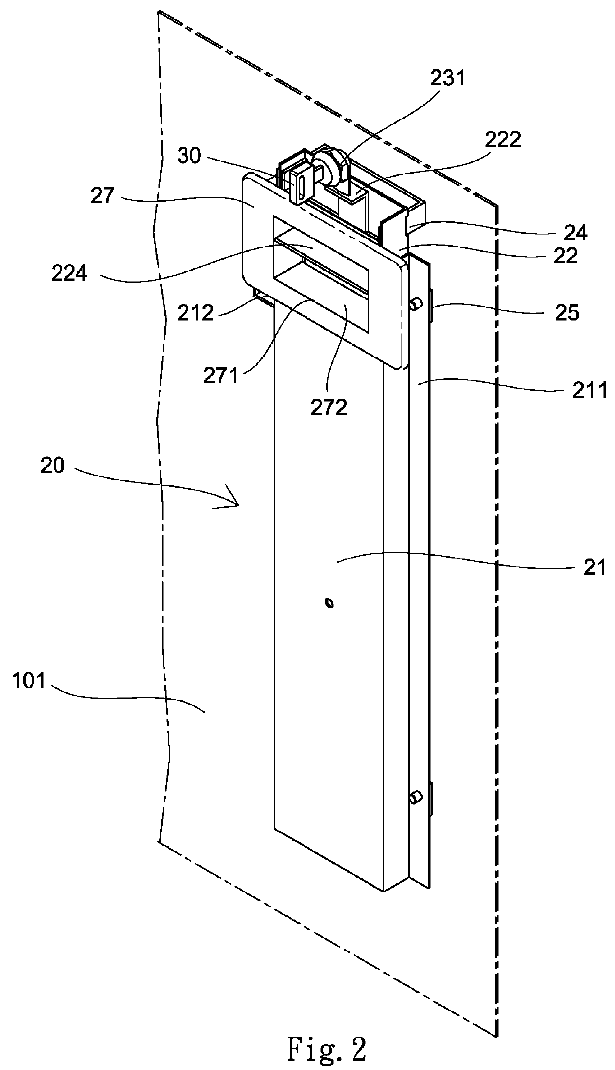 Locking device for two-way travel drawer