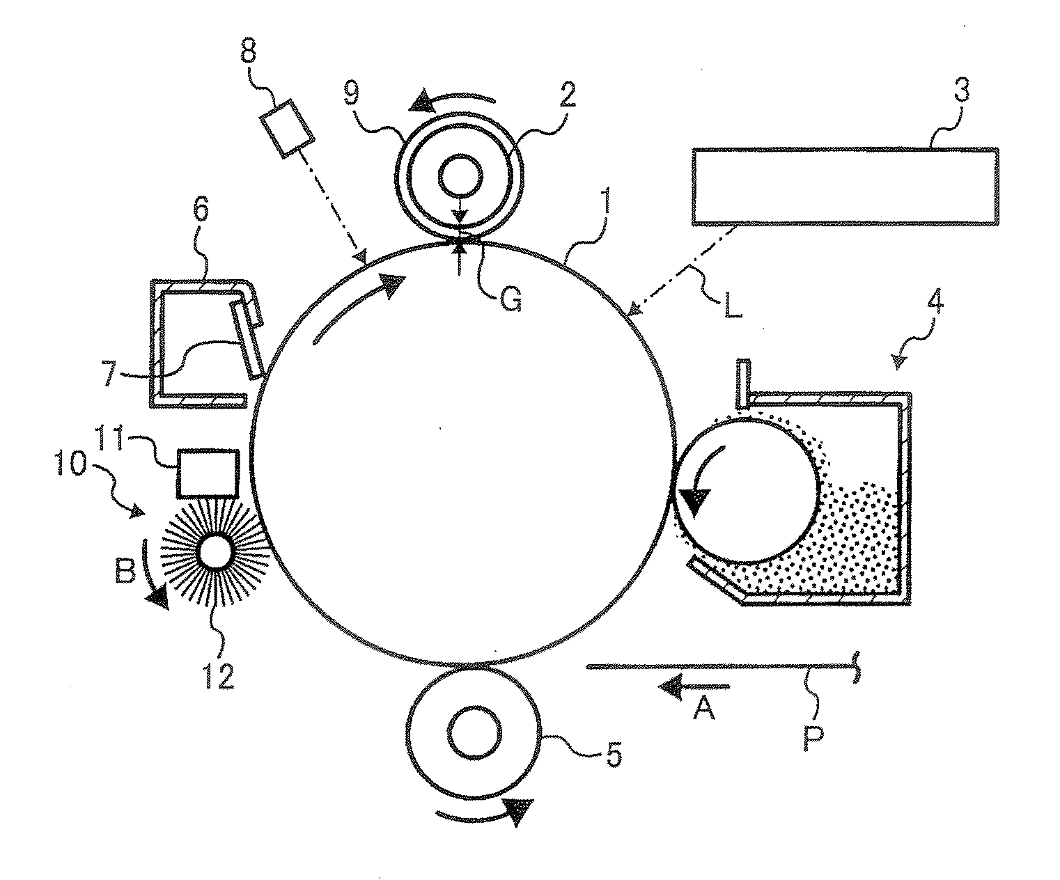 Lubricity maintaining image forming apparatus and process cartridge