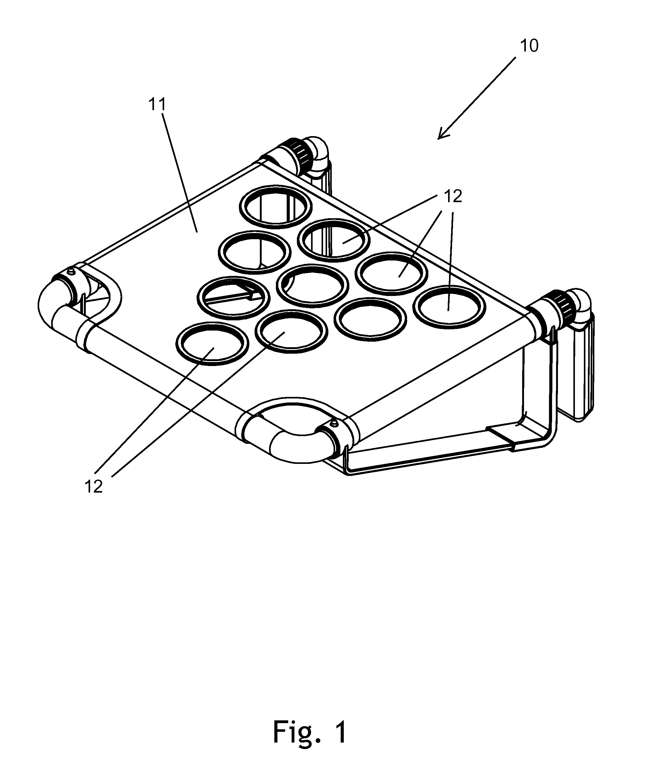 Portable beer pong apparatus and associated method