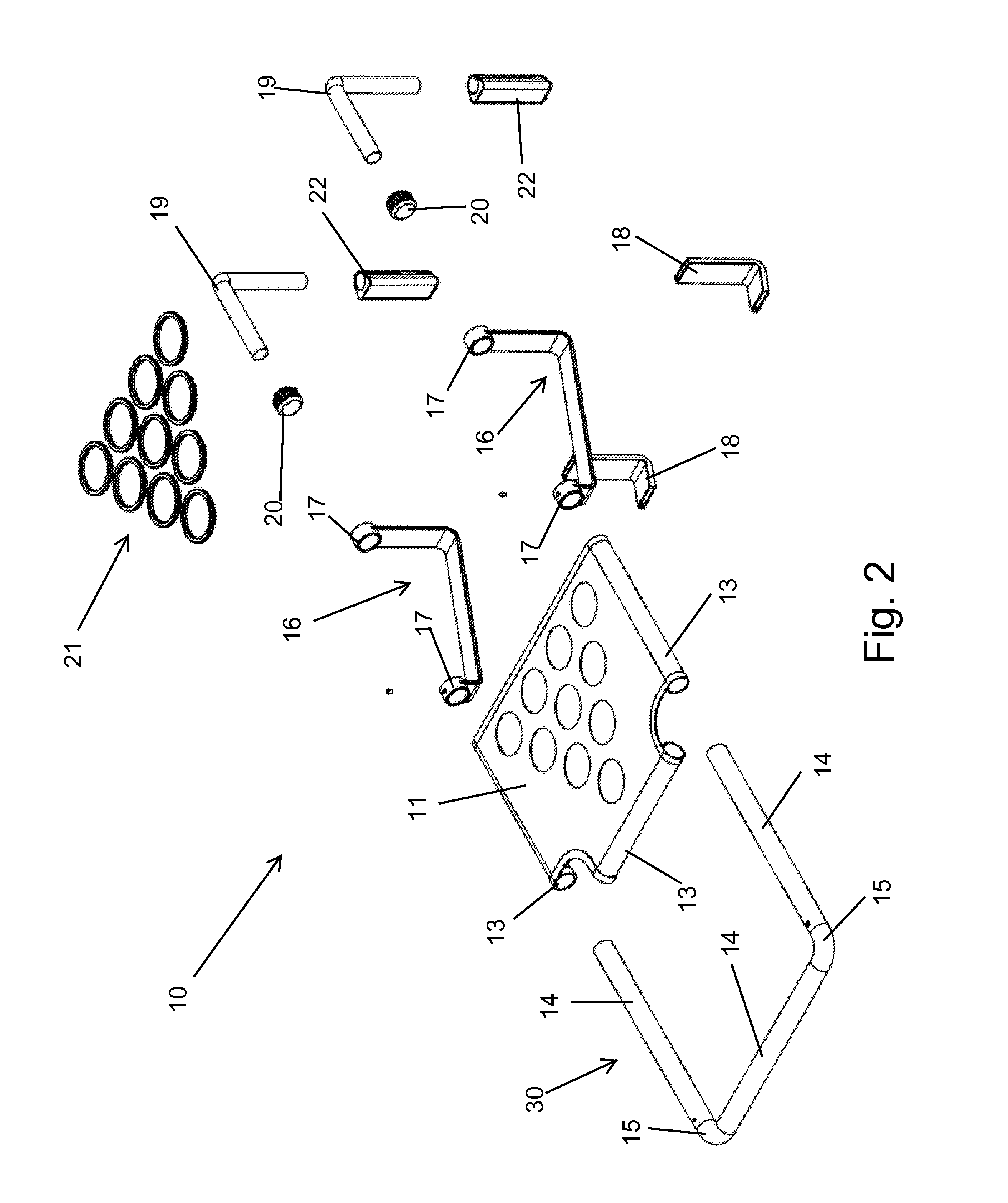 Portable beer pong apparatus and associated method