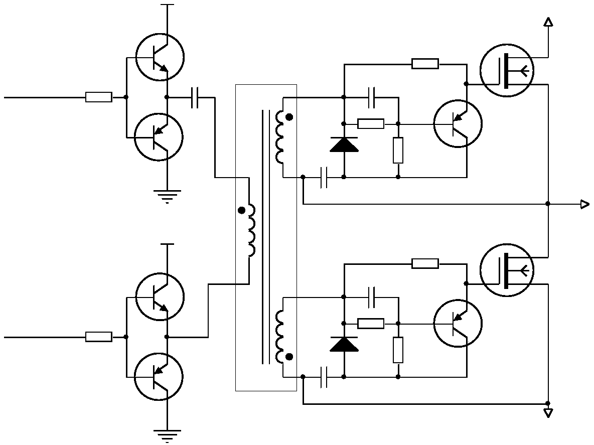 Isolation driver and high frequency switching power supply