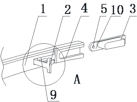 Rotary rapid eyeglass leg replacement structure