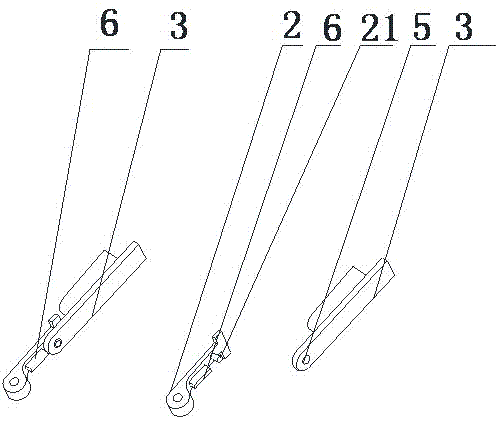 Rotary rapid eyeglass leg replacement structure