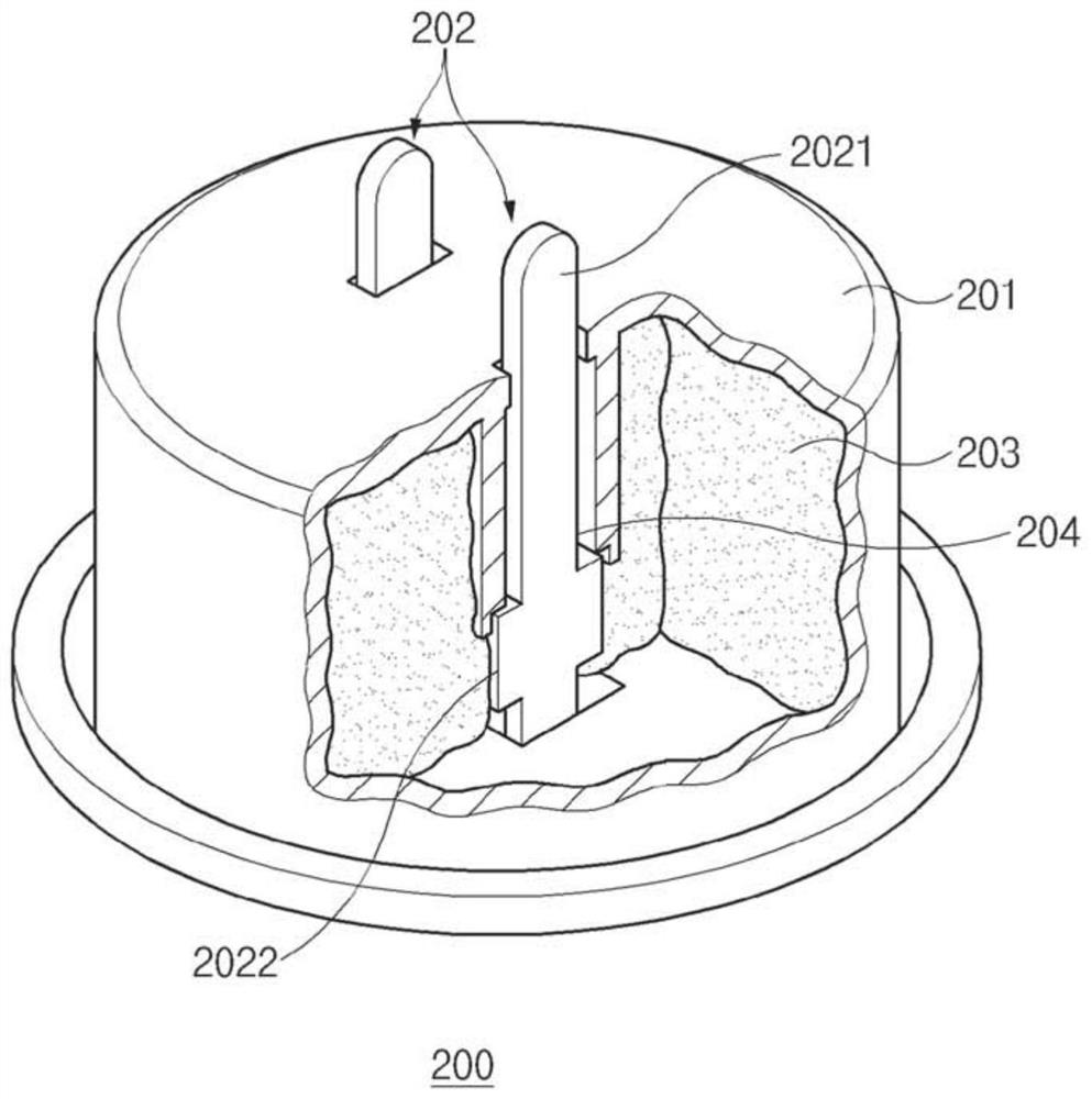 Electrode terminal assembly for liquid quality meter apparatus and liquid quality meter apparatus comprising same