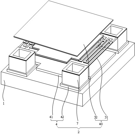 Preparation method of infrared micro-bridge detector with multilayer structure and infrared micro-bridge detector