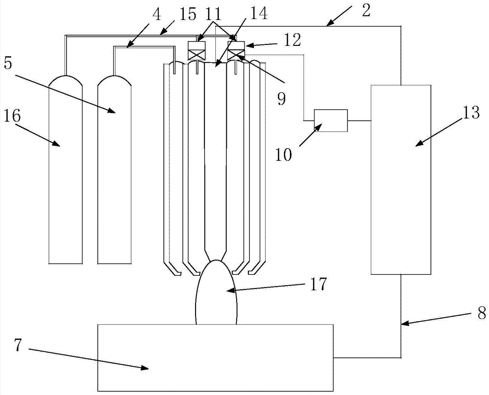 Non-melting electrode welding method based on gas-electric pulse combined action