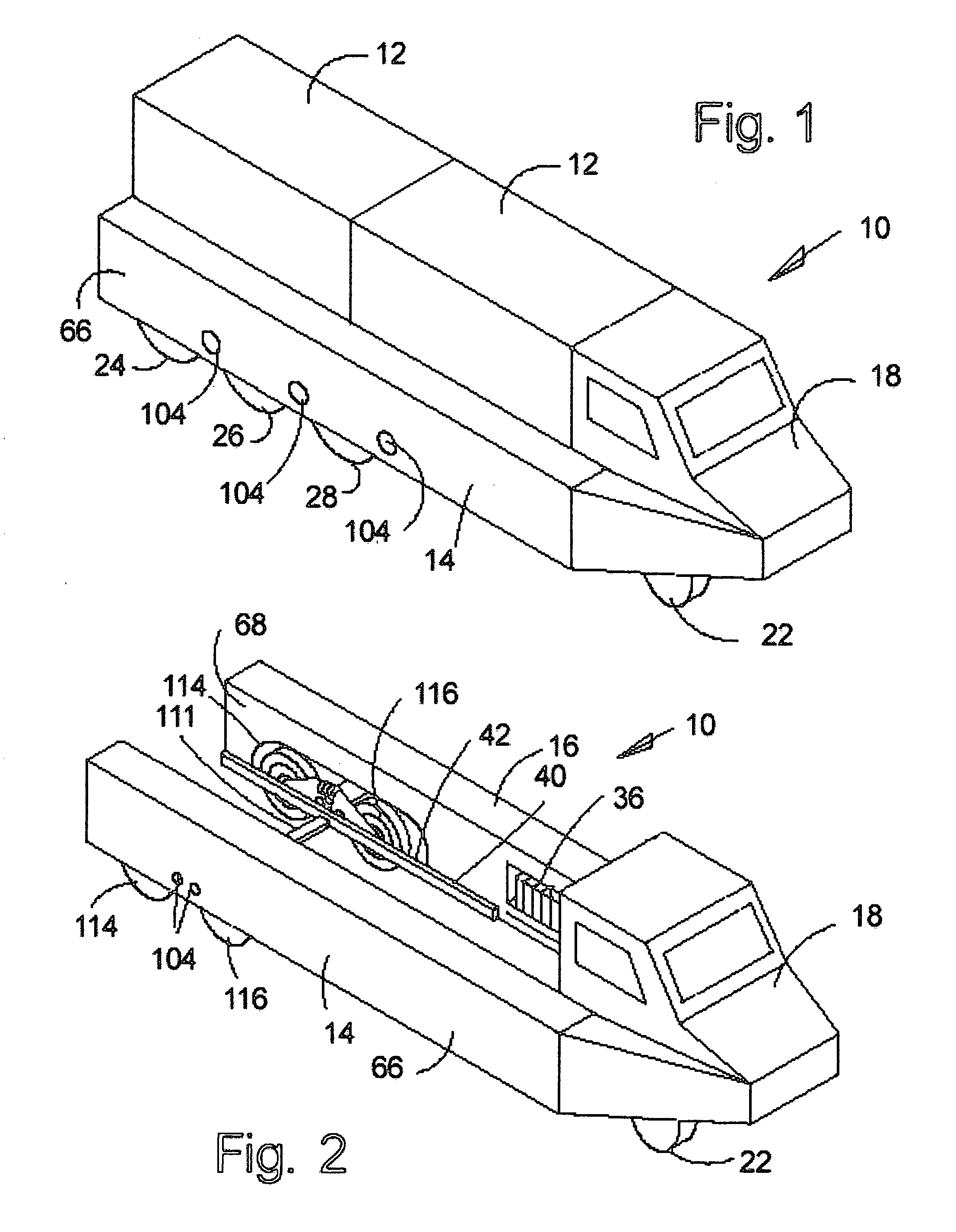 Vehicle for placing railcars on railway tracks