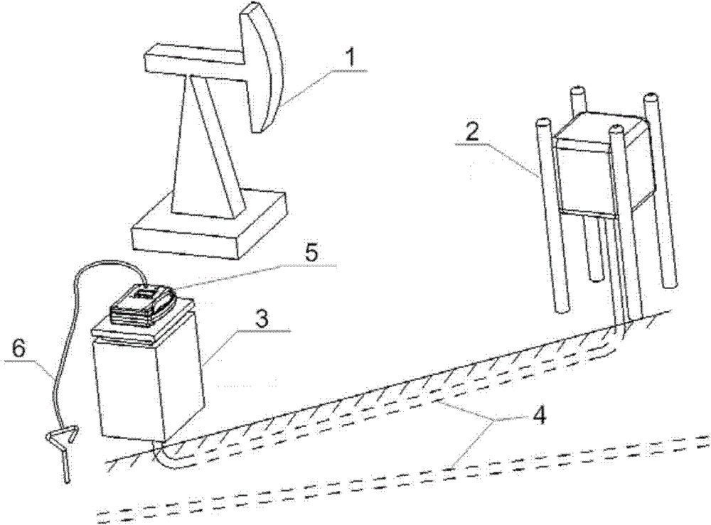 Special underground cable environment detecting instrument for oil field well site