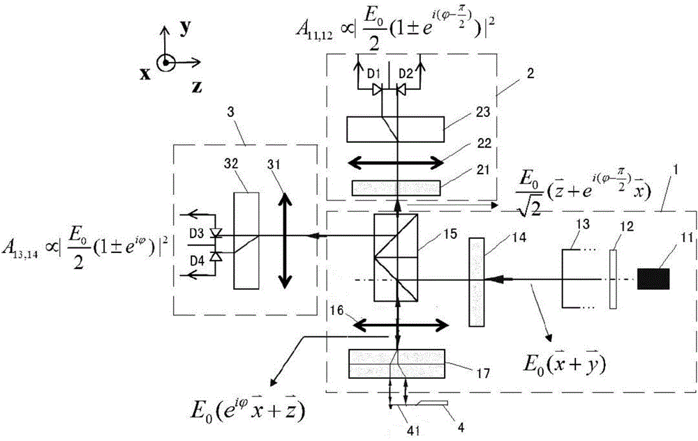 Low noise micro-cantilever beam thermal vibration signal measuring device