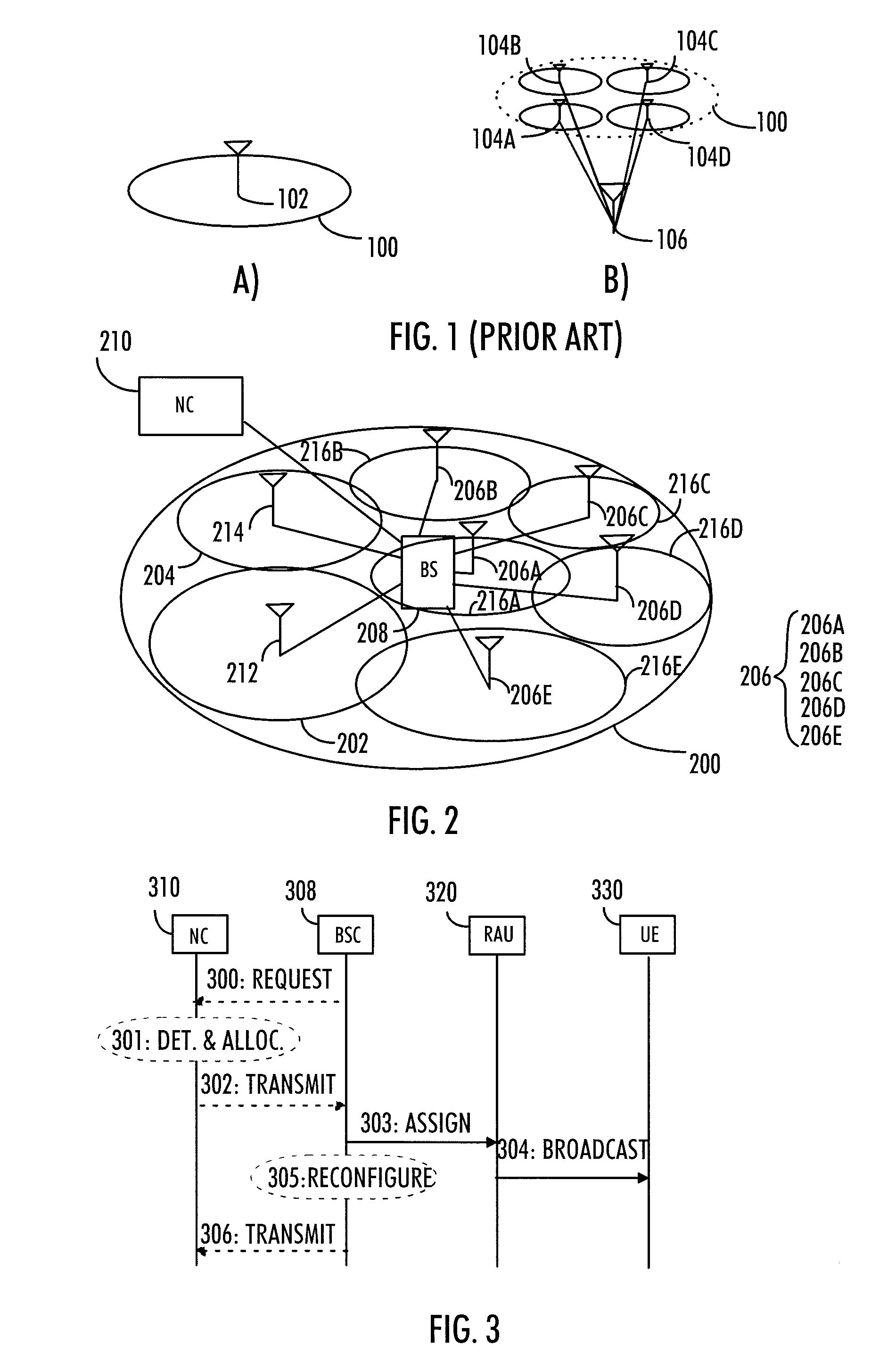 Dynamic cell configuration employing distributed antenna system for advaced cellular networks