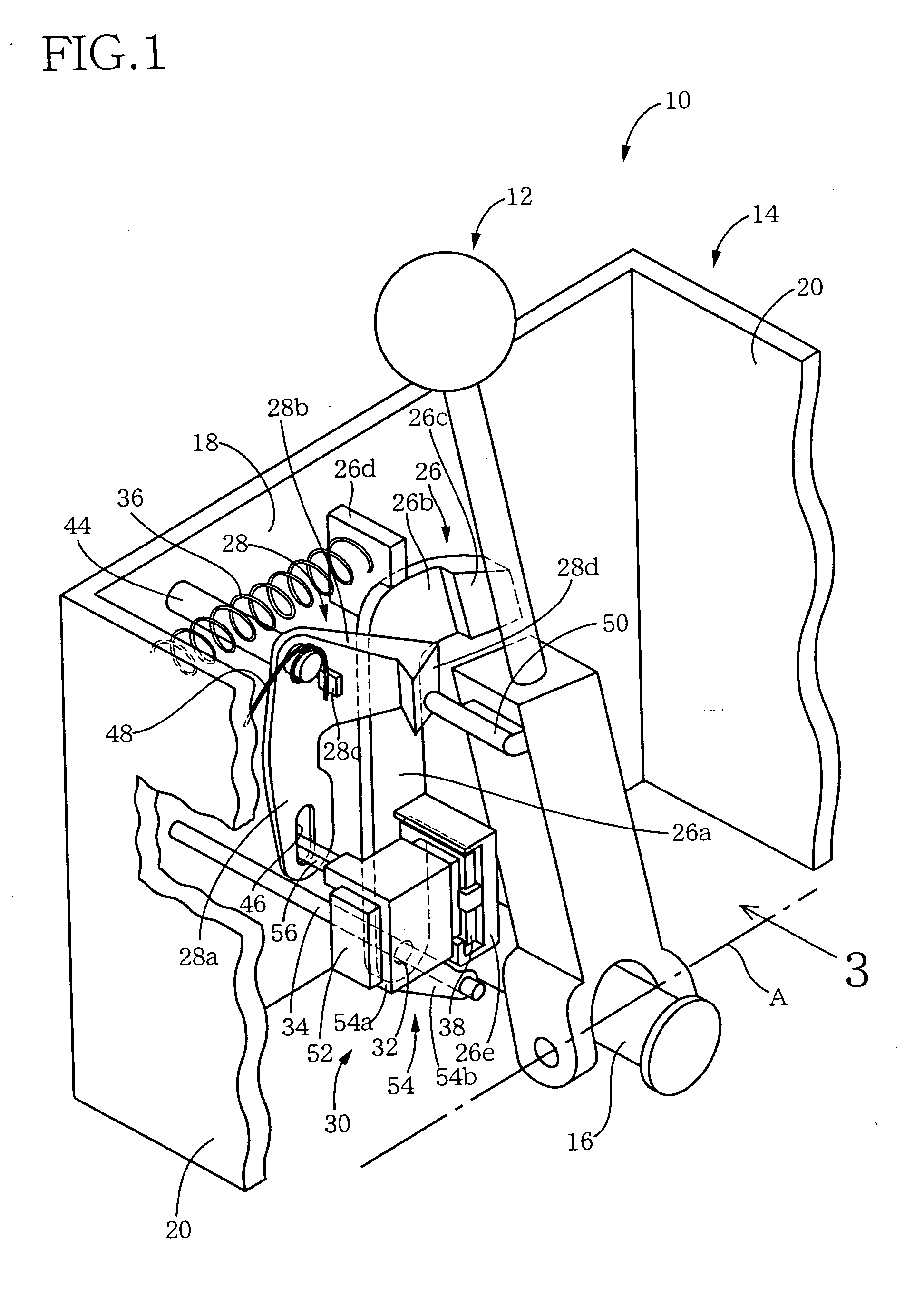 Vehicular shift lock device having pivotal stopper and linkage devices