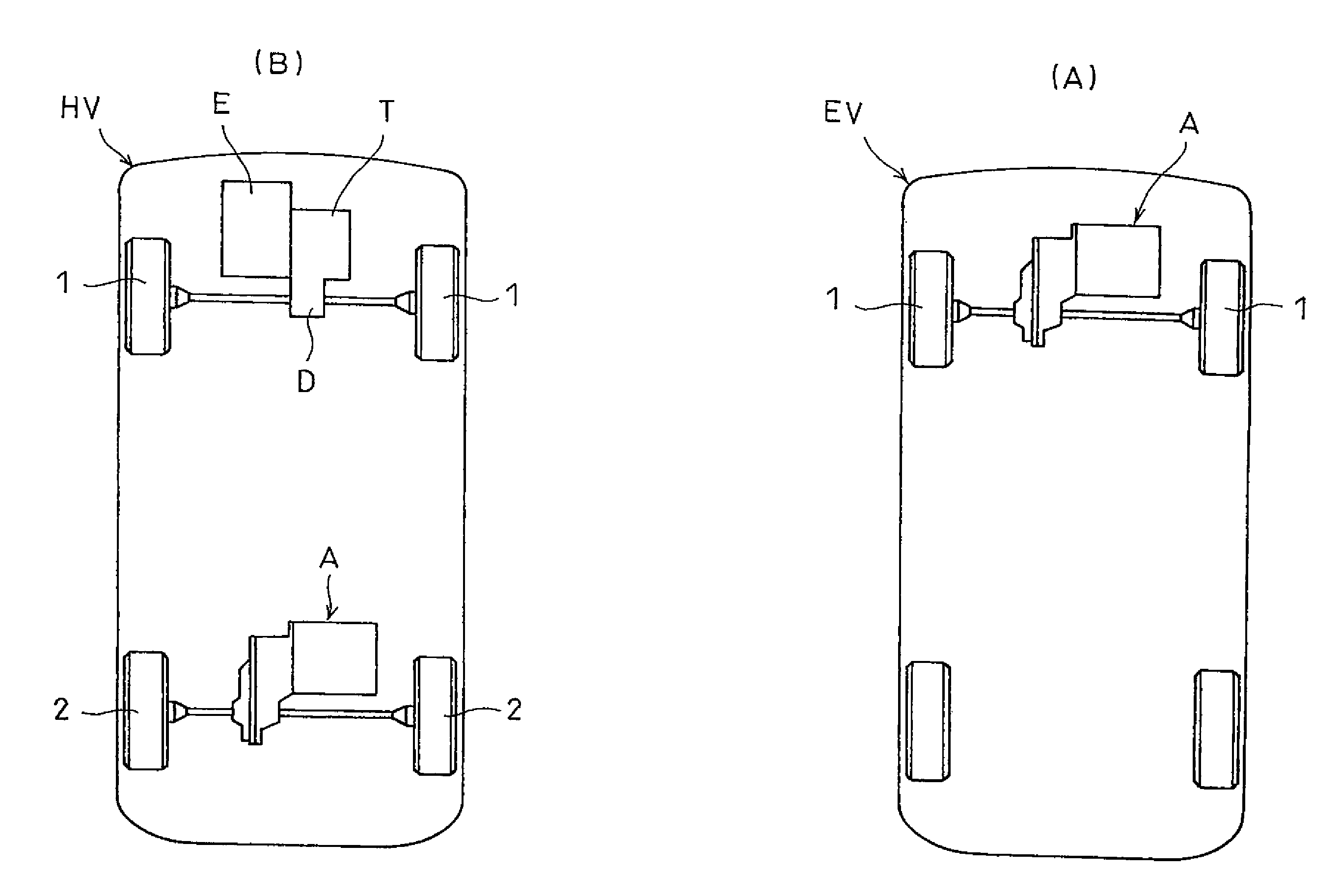 Motor drive apparatus for vehicle and motor vehicle